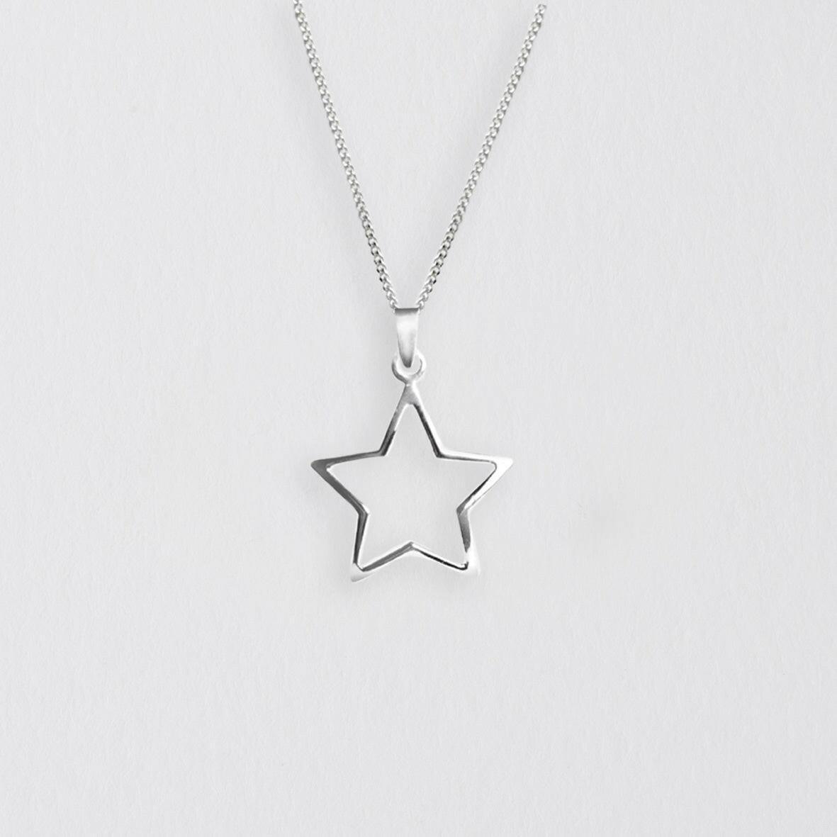 Christmas Sterling Silver Pendant Necklace with Cubic Zirconia - Festive Gift Set with Gift Box Fairy Greeting Card - Crumble and Core