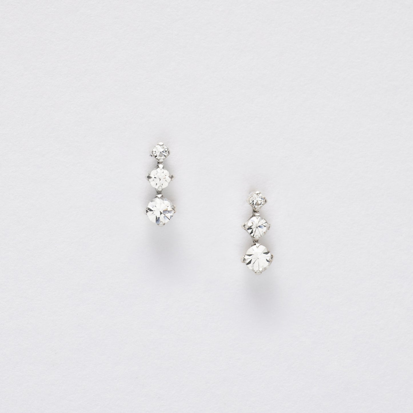 Sterling Silver Earrings –  CZ Studs Gift Boxed Christmas Gift Set