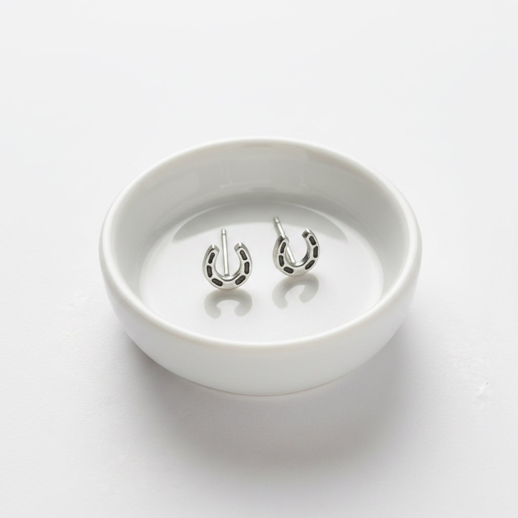 Sterling Silver Horse Earrings – Elegant 925 Studs for Equestrian Jewelry Lovers