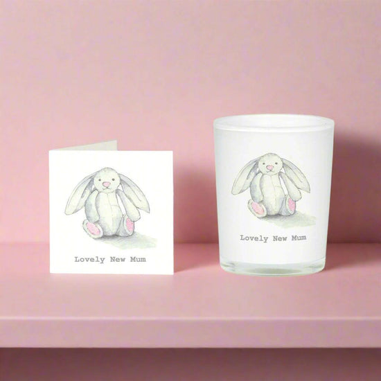 New Mum Boxed Candle and Card - Perfect Gift for New Mums - Crumble and Core