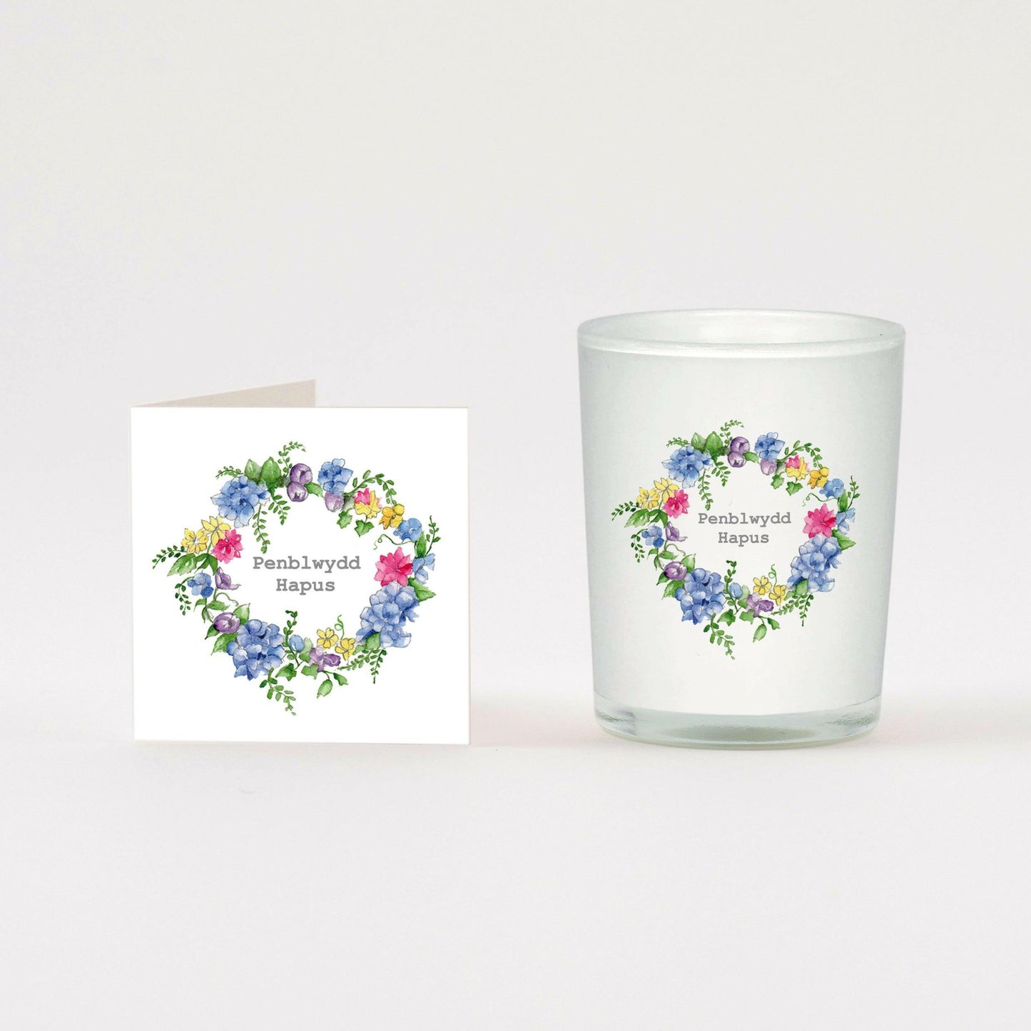 Welsh Happy Birthday Candle Card Set in a Box - Perfect Gift for Any Occasion - Crumble and Core