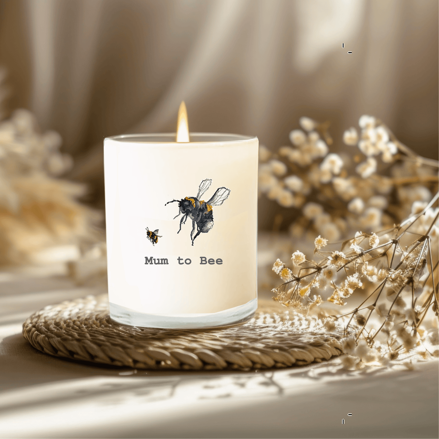 Mum to Bee Boxed Candle and Card - The Perfect Gift for Expecting Mothers - Crumble and Core