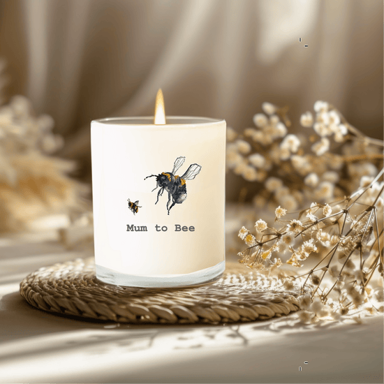 Mum to Bee Boxed Candle and Card - The Perfect Gift for Expecting Mothers - Crumble and Core