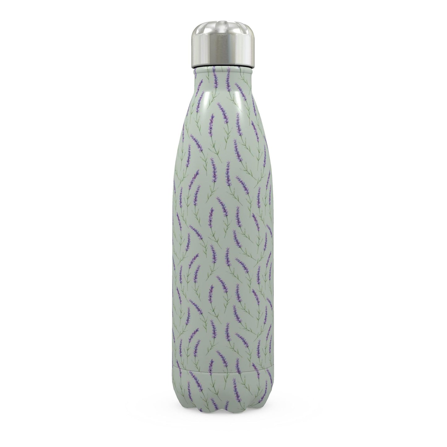 Stainless Steel Thermal Bottle - Lavender Design
