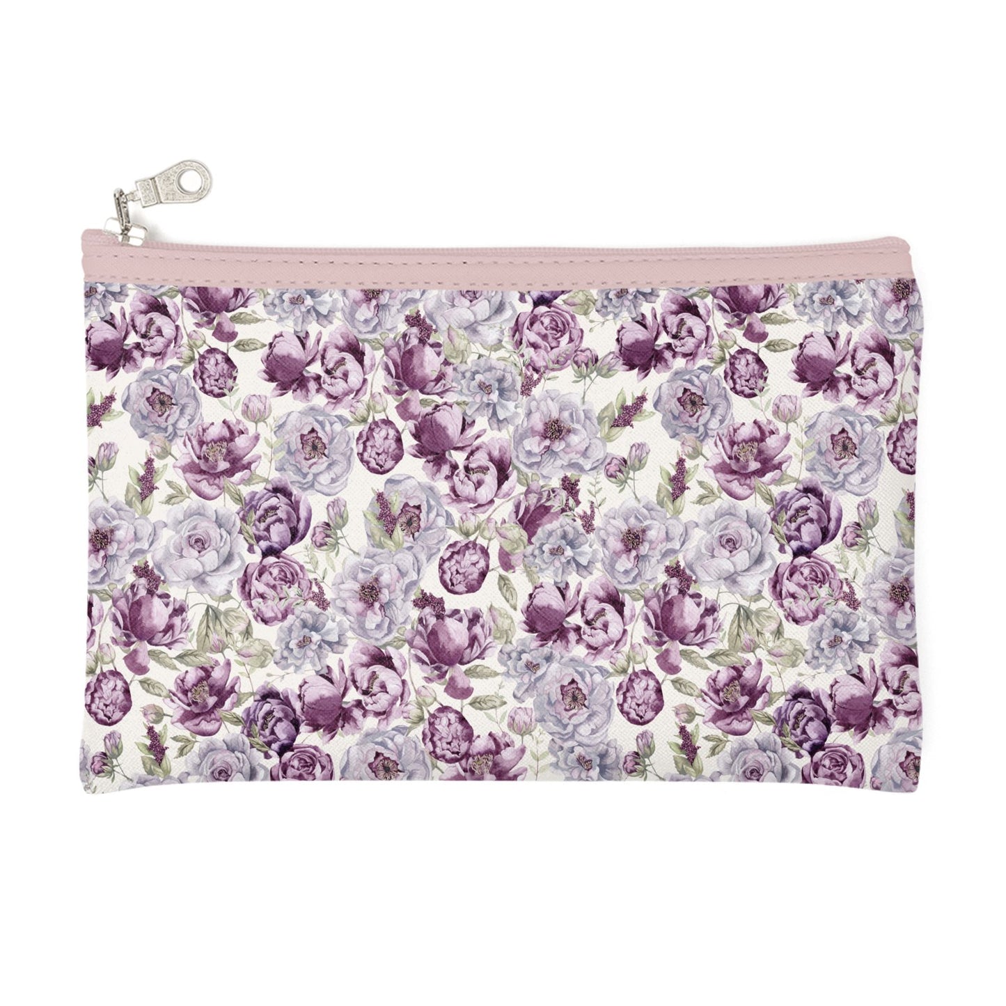 Make up bag - Peonies Plum & Lilac