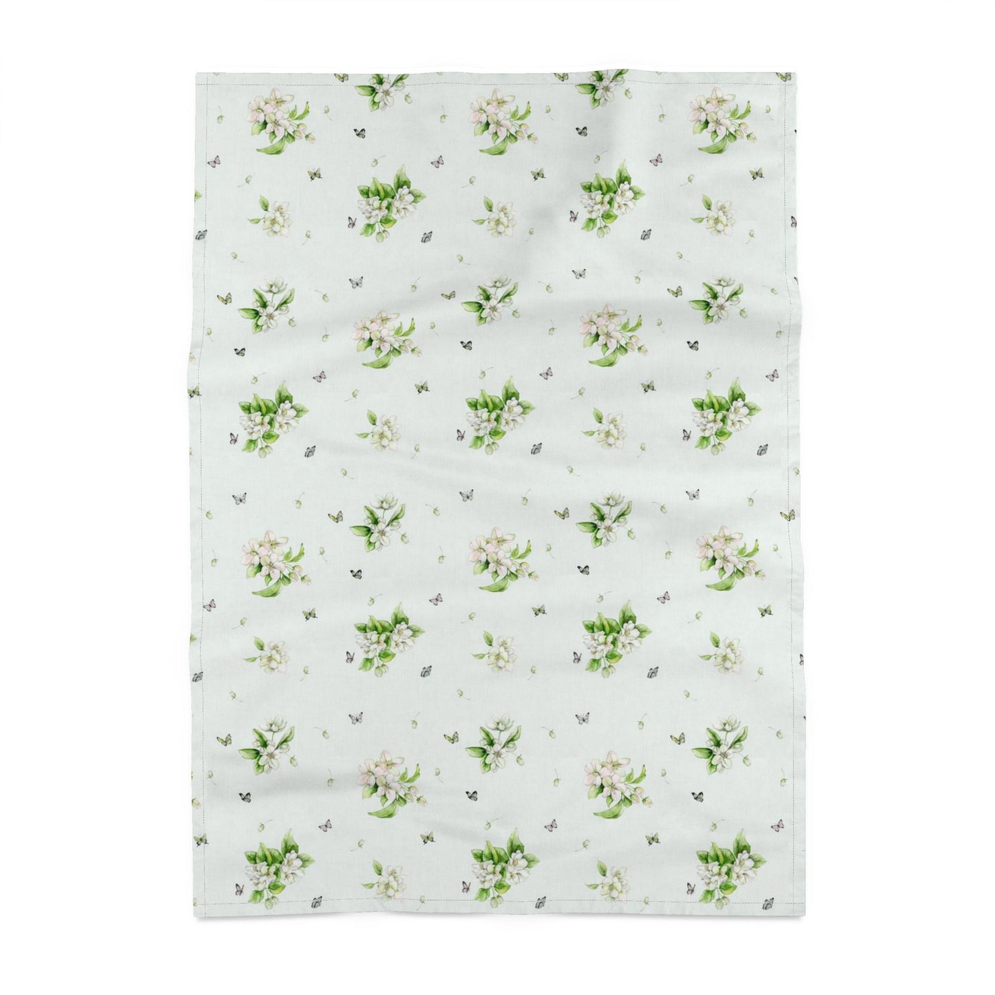 Designer Tea Towel - Apple Blossom and Butterflies