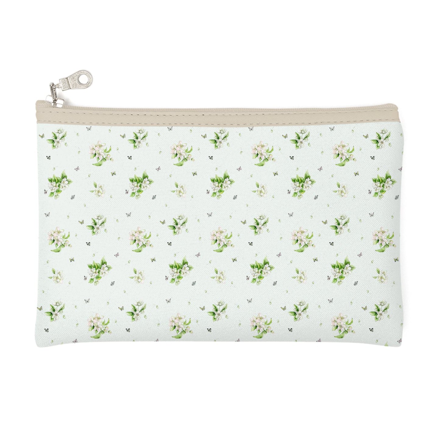 Designer Make Up Bag - Pencil Case Apple Blossom and Butterlies Design