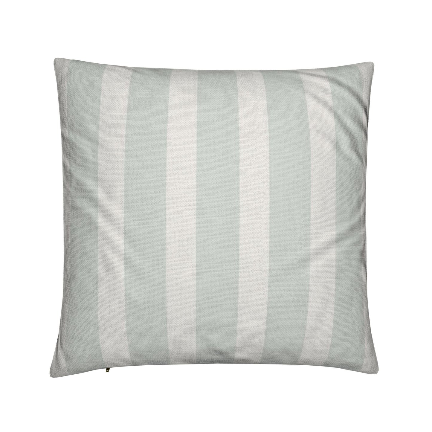 Cushion Cover - Peonies in Plum & Sage Green Stripe - Dual Designer Cushions