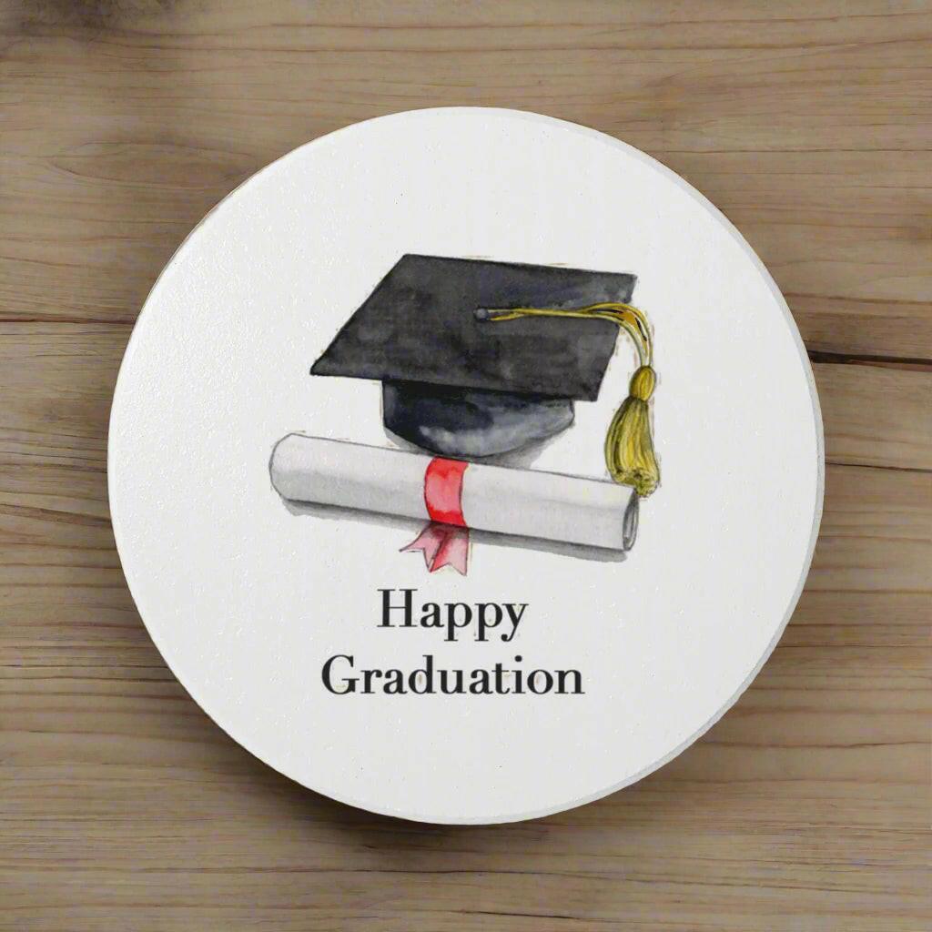 Ceramic Coaster - Unique Gift Graduation Gift - Crumble and Core