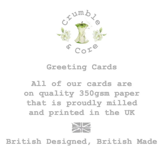 Hand finished Premium Truly Scrumptious Cake 50th Birthday Card - Crumble and Core