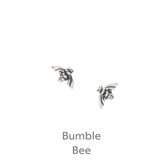 Sterling Silver Stud Earrings with Plantable Seed Card - Boxed Wheelbarrow Design - Crumble and Core