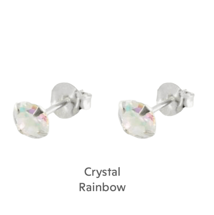 Sterling Silver Stud Earrings on Christmas Fairy Card - Boxed Christmas Card - Gifts for Her - Crumble and Core