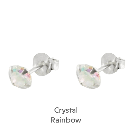 Sterling Silver Stud Earrings on Christmas Fairy Card - Boxed Christmas Card - Gifts for Her - Crumble and Core
