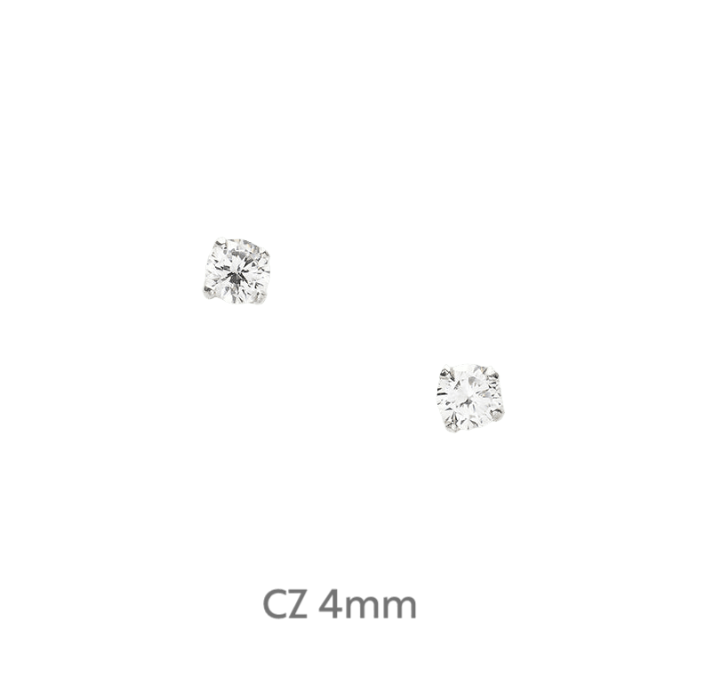 Sterling Silver Crystal Stud Earrings - Elegant Gift for Daughter - Party Shoe Design on Card - Crumble and Core
