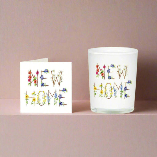 Handmade Fragrant Floral New Home Candle Gift Set - Boxed Perfect Housewarming Gift - Crumble and Core