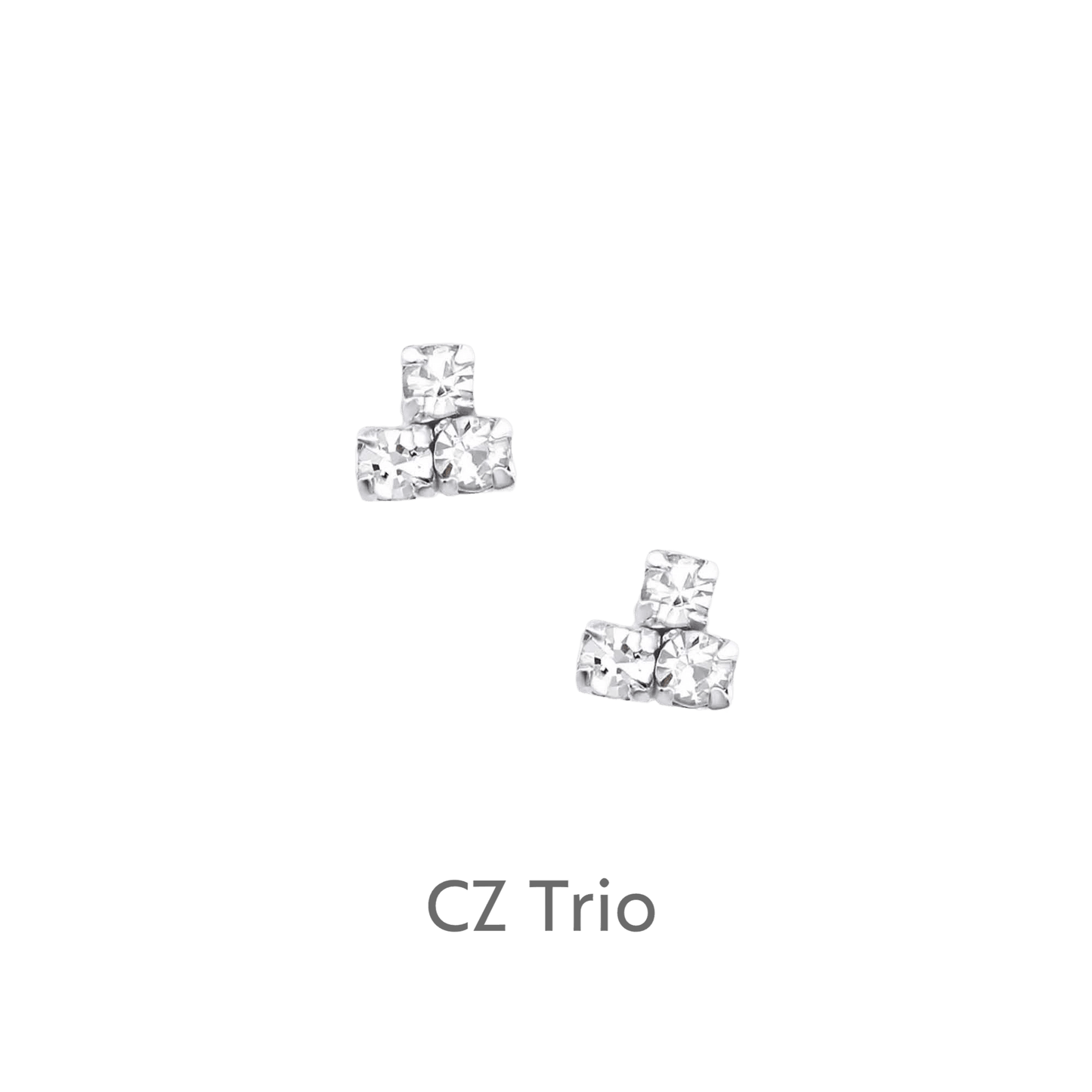 Christmas Mole Sterling Silver Stud Earrings - Gift Boxed for the Holidays - Crumble and Core