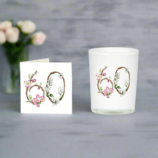Floral Boxed Candle Card Set - Perfect Gift for Any Occasion Monogrammed Option Available - Crumble and Core