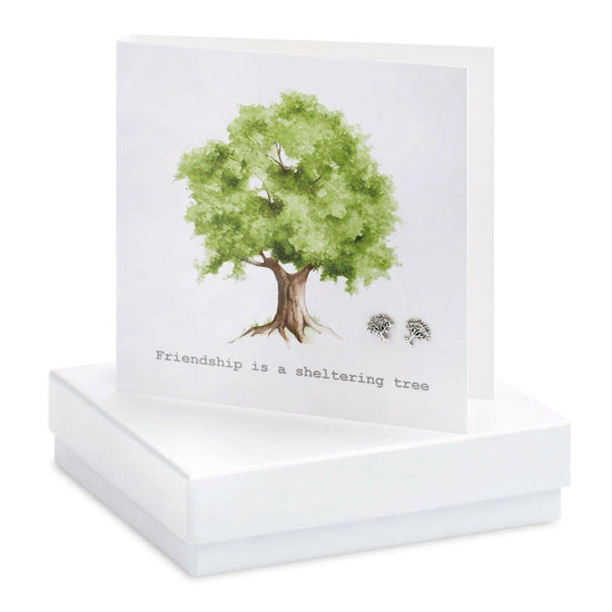 Sterling Silver Stud Earrings Gift Boxed for Her Friendship Gift - Crumble and Core