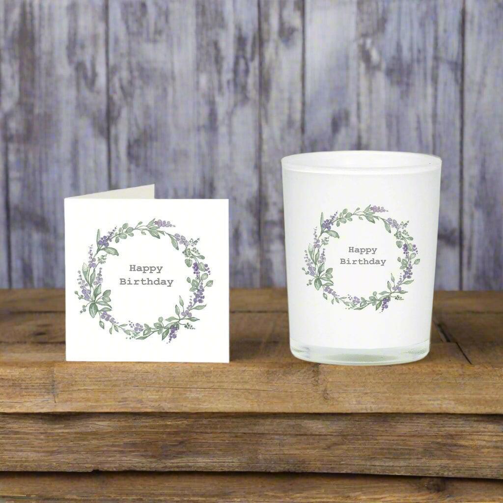 Lavender Birthday Candle Card Set - Perfect Gift for Celebrating Special Occasions - Crumble and Core