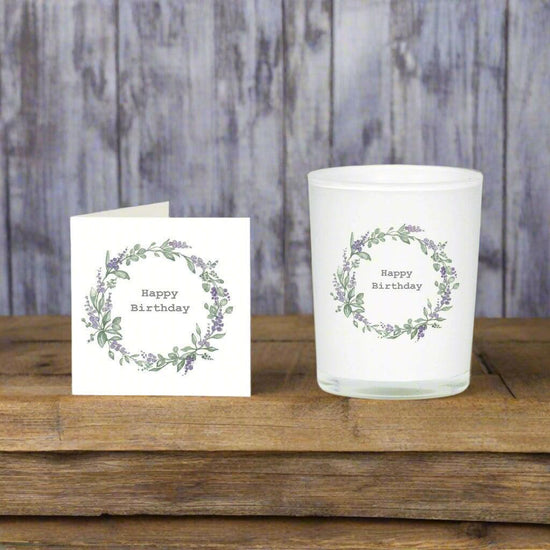 Lavender Birthday Candle Card Set - Perfect Gift for Celebrating Special Occasions - Crumble and Core