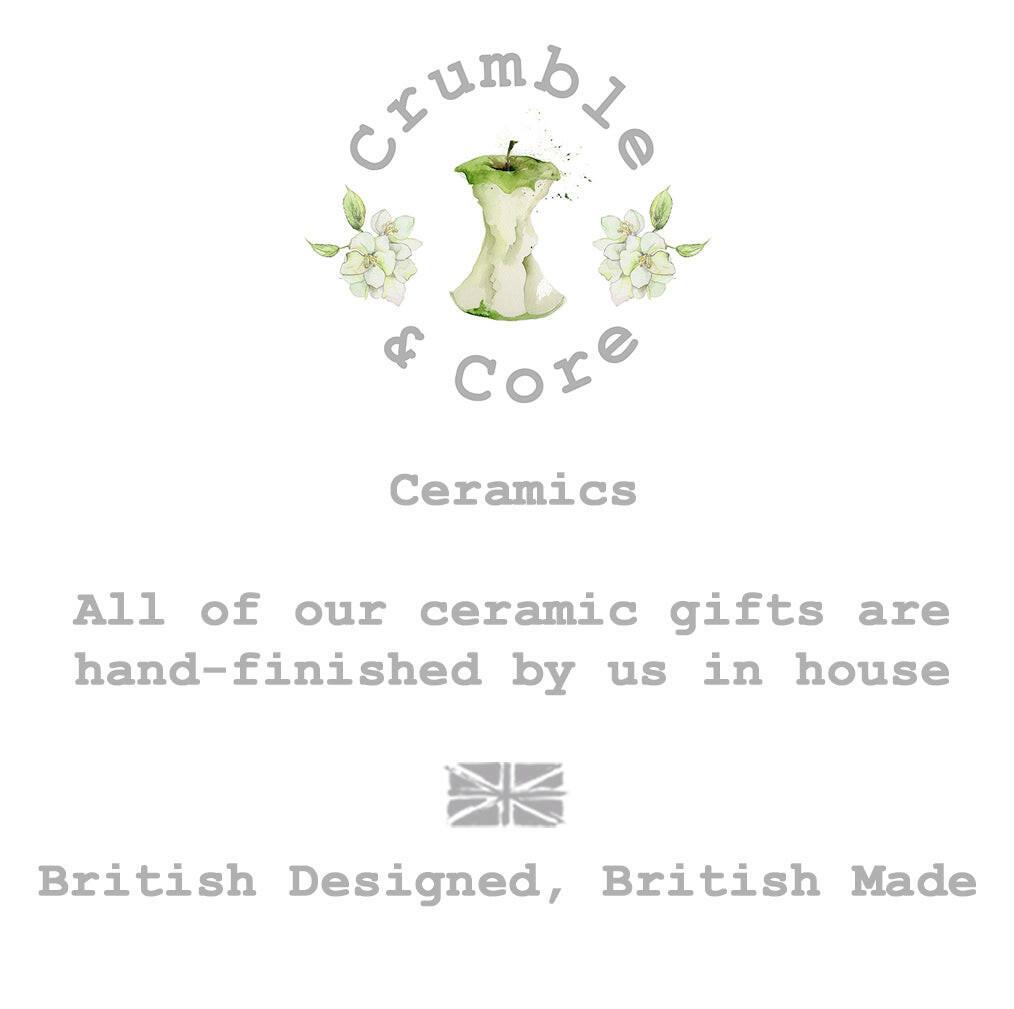 Ceramic Coaster - Christmas Drinks Coaster - Crumble and Core