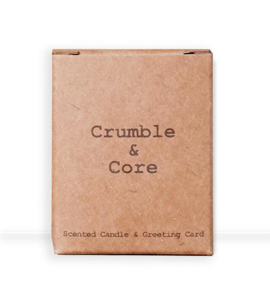 Christmas Wreath Mum Candle Card and Gift Box Set - Festive Holiday Present - Crumble and Core