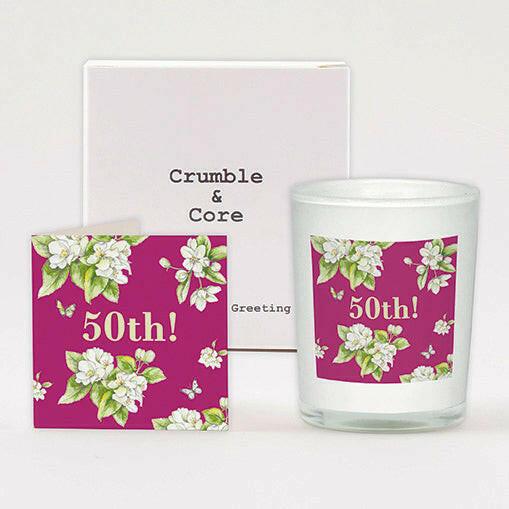 50th Birthday Card Candle Set - Unique Gift for Special Occasion - Crumble and Core