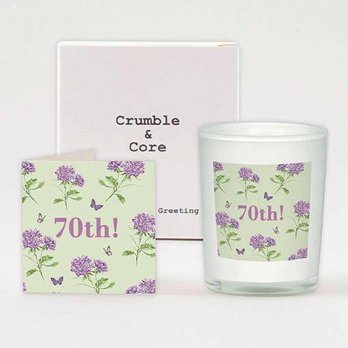 70th Birthday Milestone Candle Card Set - Celebrate in Style - Crumble and Core