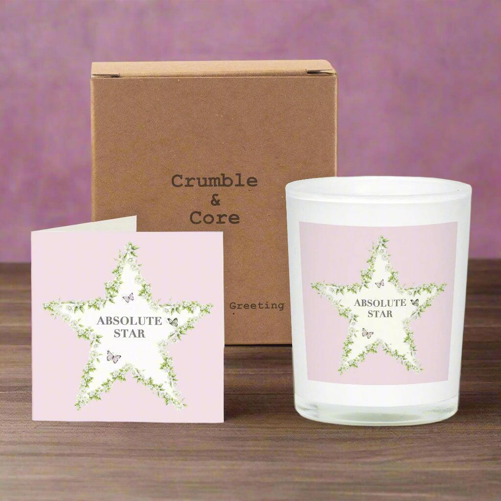 Star Candle Gift Set - Wonderful for Celebratory Occasions - Crumble and Core