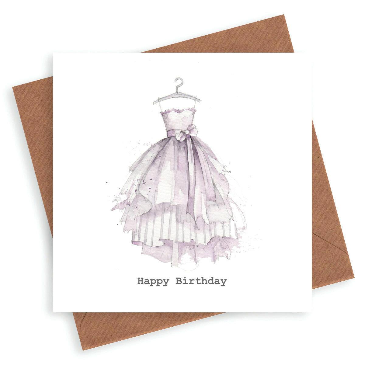 Party Dress Birthday Card - Crumble and Core