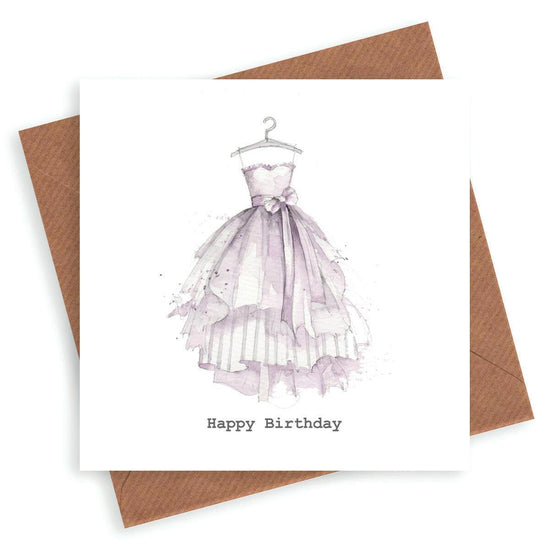 Party Dress Birthday Card - Crumble and Core
