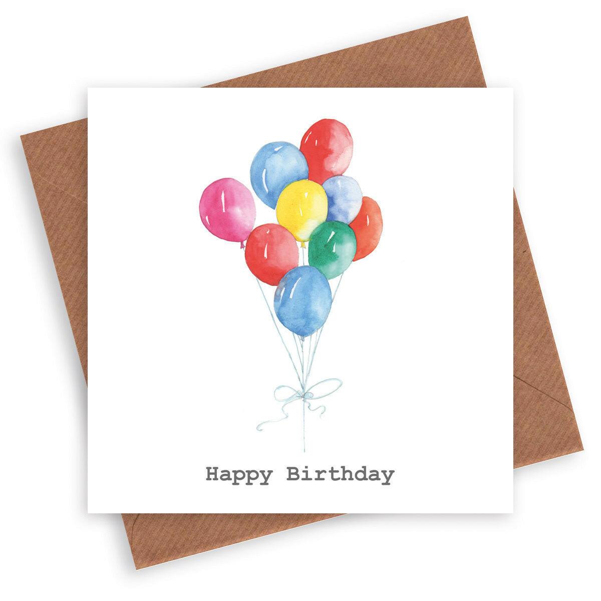 Jolly Balloons Birthday Card - Crumble and Core