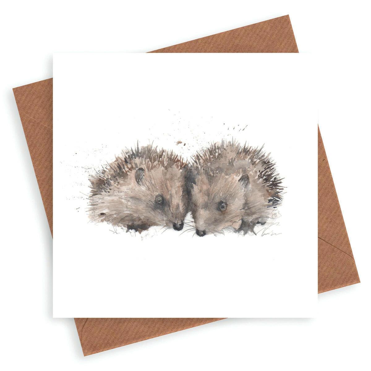 Mr and Mrs Hedgehog Card - Crumble and Core