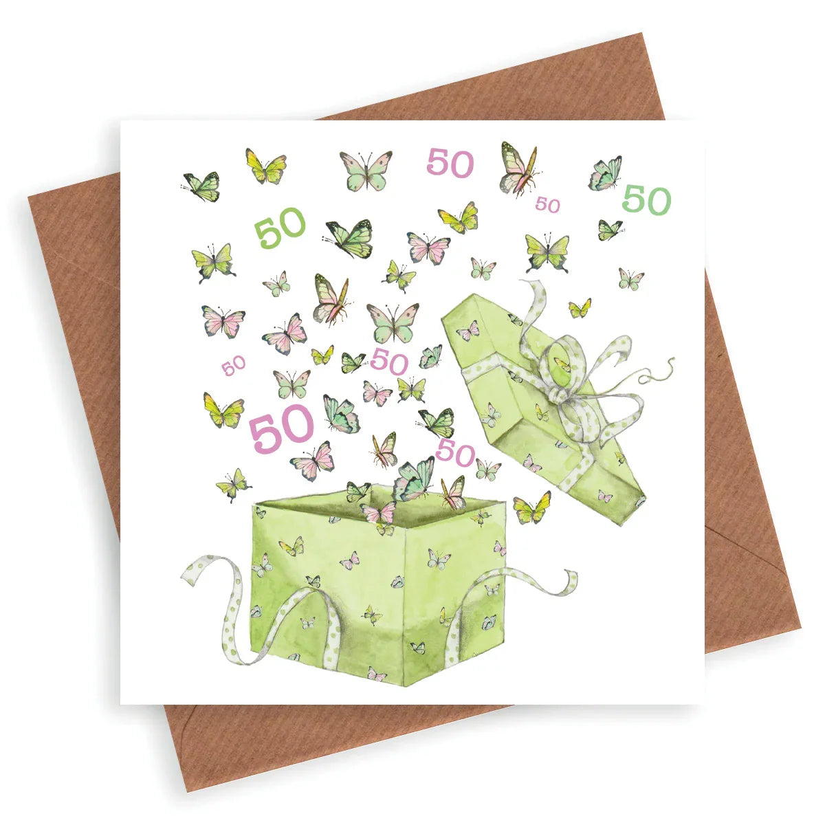 Butterfly 80th Birthday Card - Crumble and Core