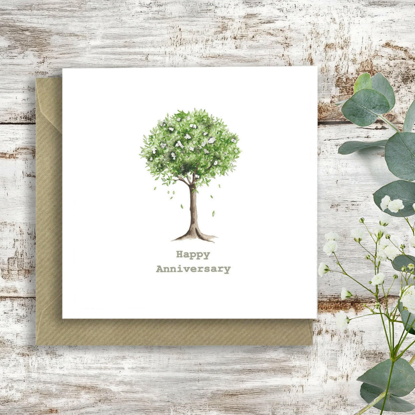 Blossom Anniversary Card - Crumble and Core
