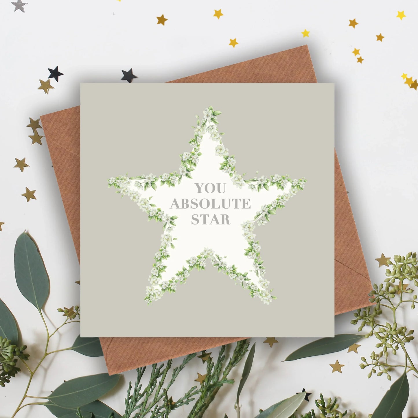 Tarjeta de felicitación Sentimientos Vintage Absolute Star