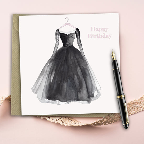 Birthday Card - Unique Greeting Card - Party Dress