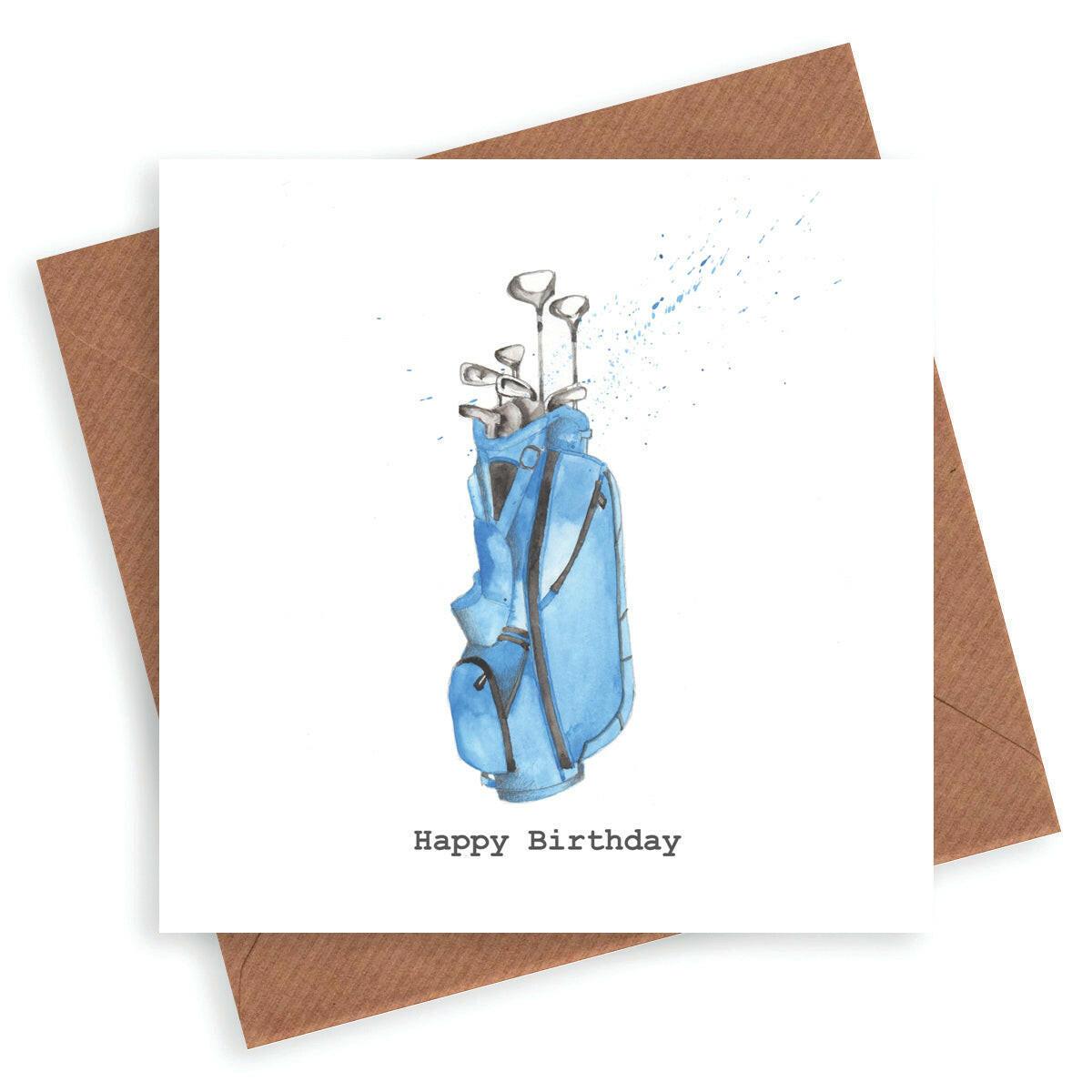 Happy Birthday Golf Card - Crumble and Core