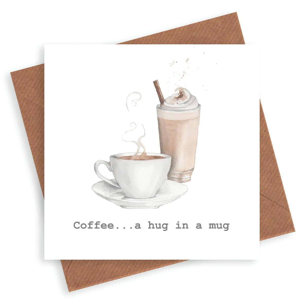 Coffee Hug Card - Crumble and Core