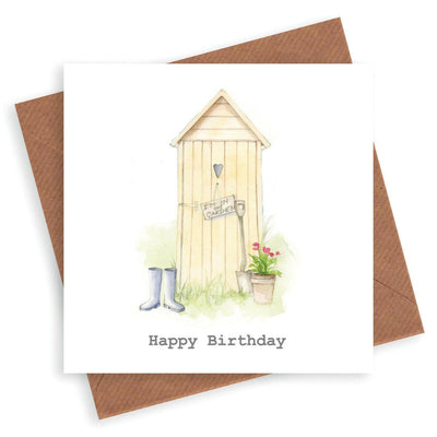 Gardening Shed Birthday Card - Crumble and Core
