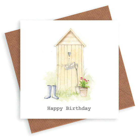 Gardening Shed Birthday Card - Crumble and Core