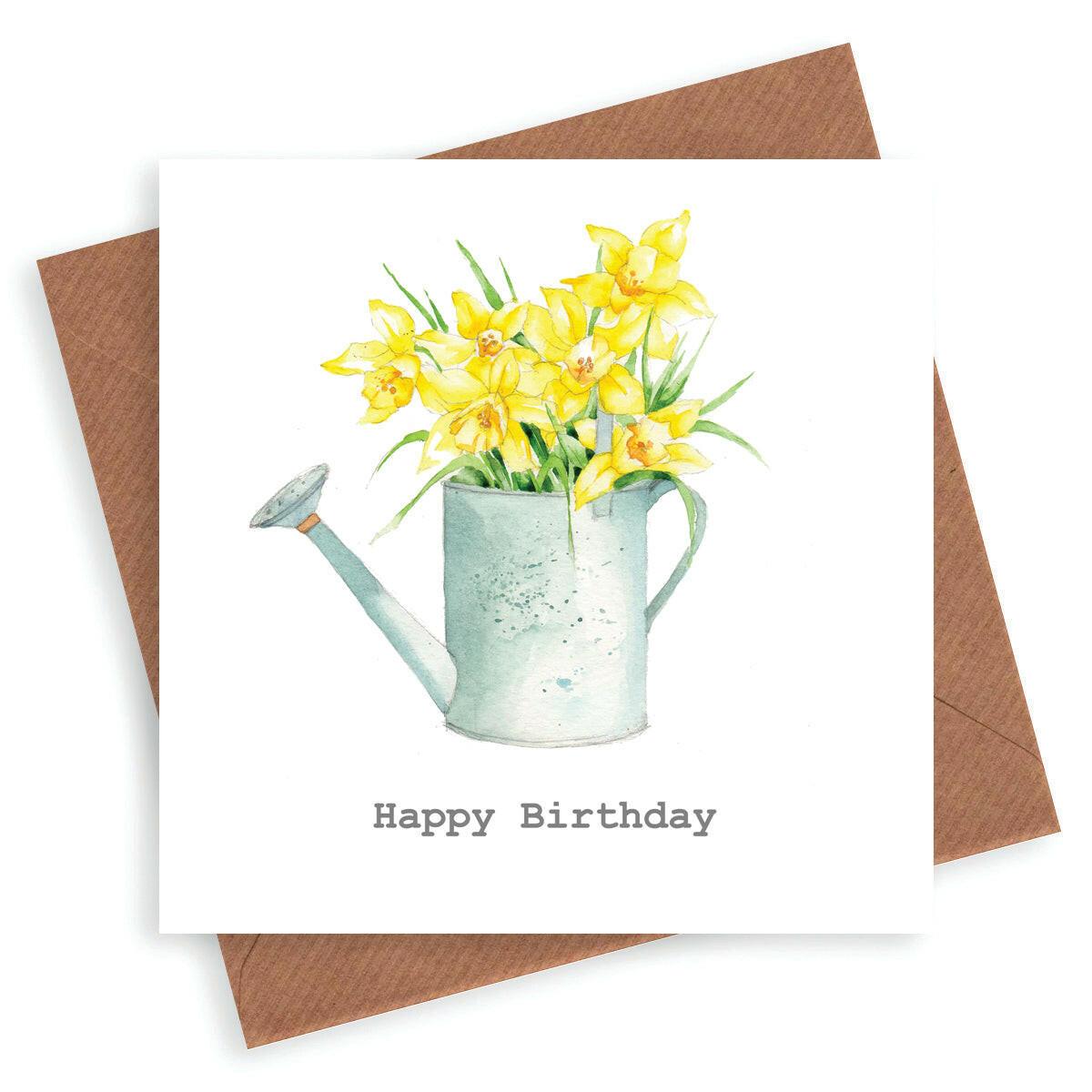 Daffodils Birthday Greeting Card - Crumble and Core