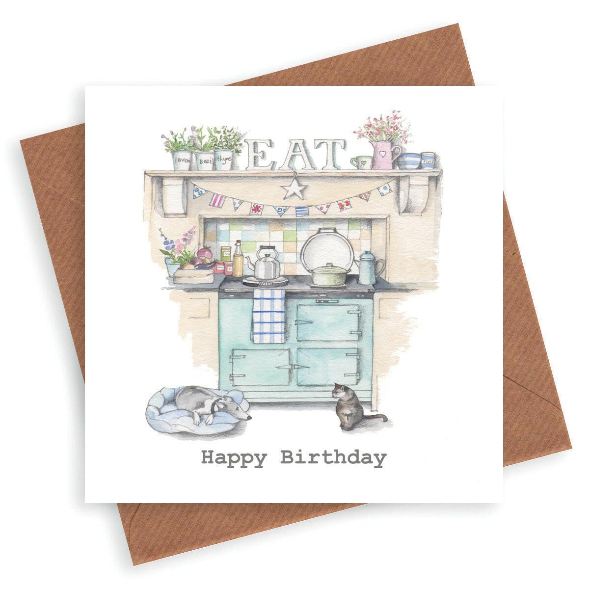 Happy Birthday Aga Card - Crumble and Core