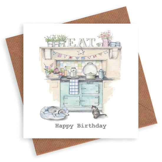 Happy Birthday Aga Card - Crumble and Core