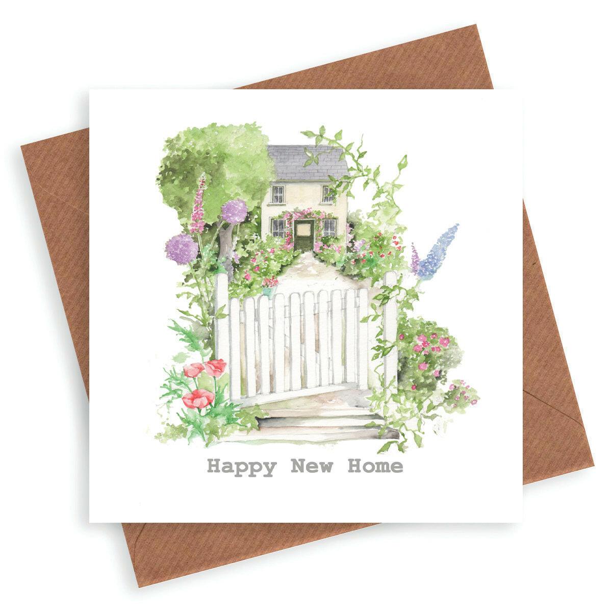 Country Cottage New Home Greeting Card - Crumble and Core