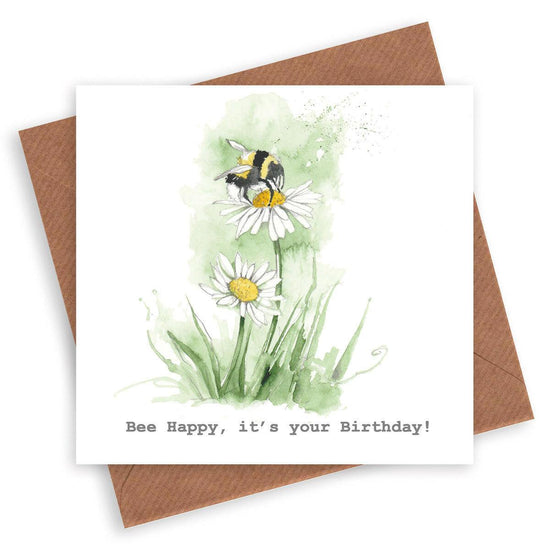 Bee Happy Birthday Card - Crumble and Core