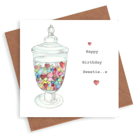 Sweet Jar Birthday Card - Crumble and Core