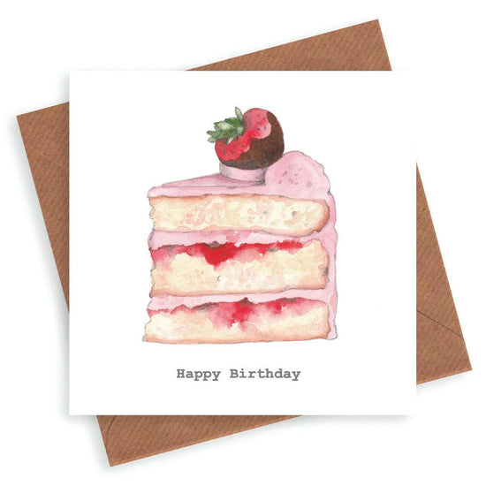 Slice of Cake Birthday Card - Crumble and Core
