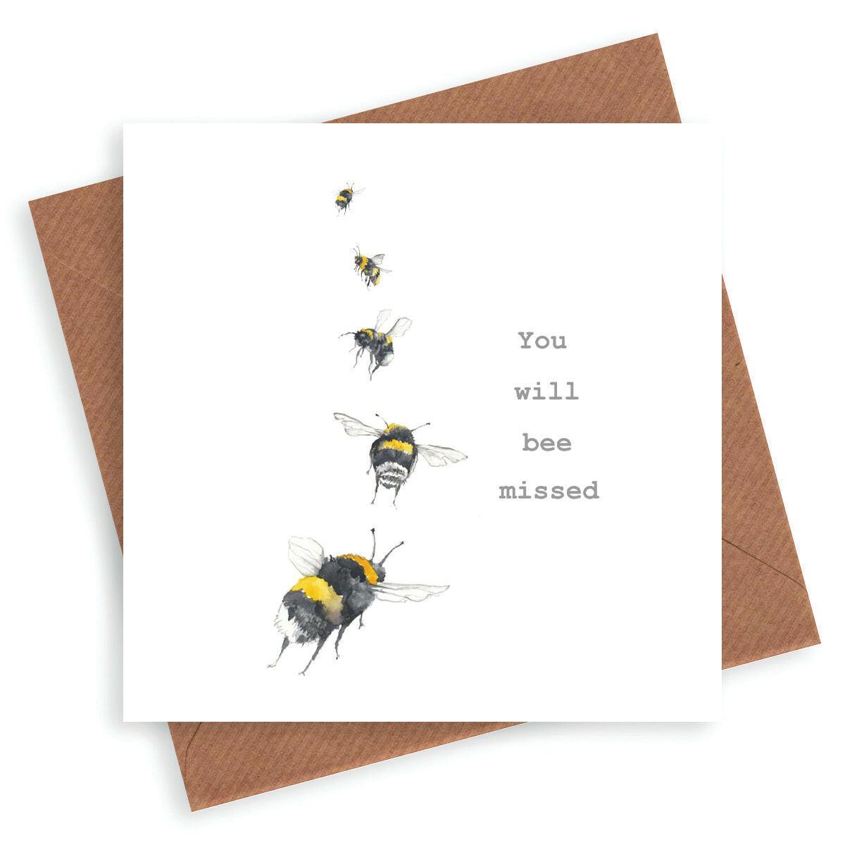 You will Bee Missed Card - Crumble and Core