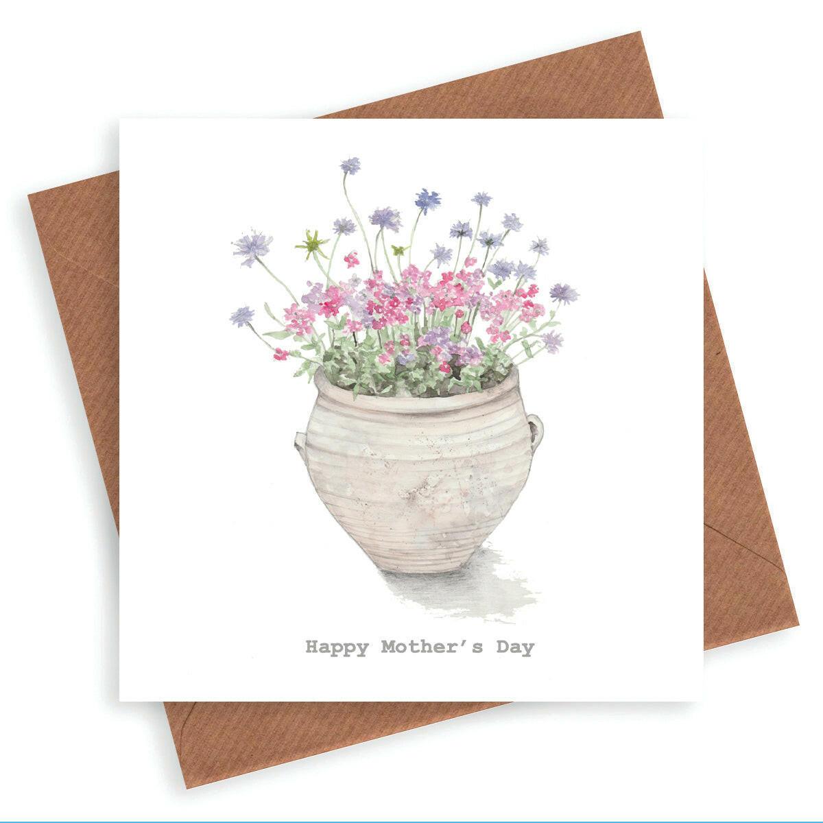 Terracota Pot Mother's Day Card - Crumble and Core